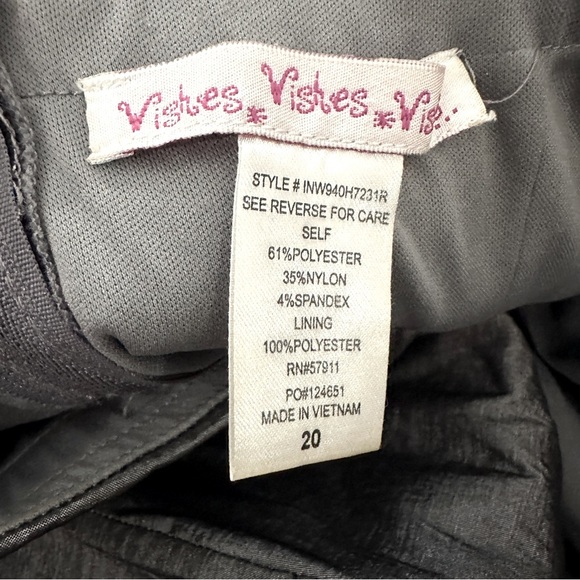 Wish Wish Wish Strapless Gray Metallic Bubble Hem Cocktail Dress Size 20 - Picture 11 of 13